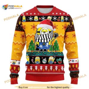 Minions Merry Christmas Ugly Wool Sweater, Funny Xmas Gift