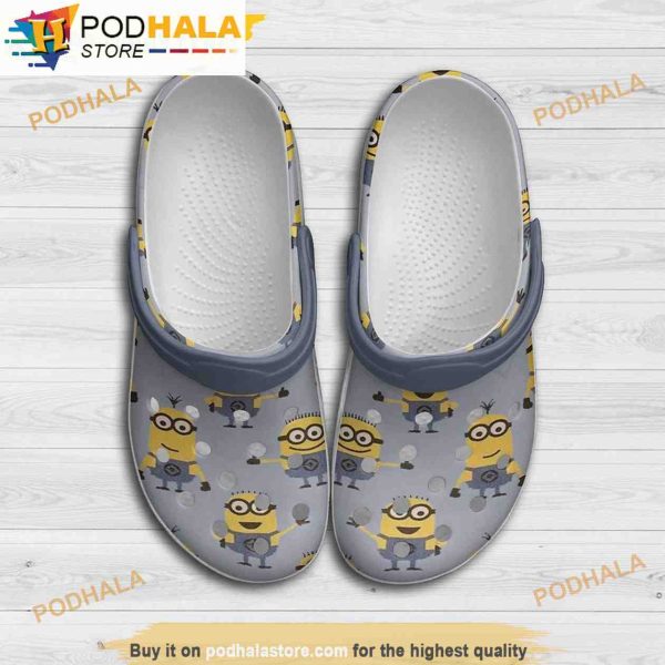 Minions Movie Gift For Lover 3D Funny Crocs Clog Shoes
