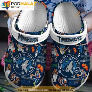 Minnesota Timberwolves Nba 3D Funny Crocs Slippers