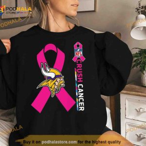 Minnesota Vikings Nfl Crush Cancer Shirt 2