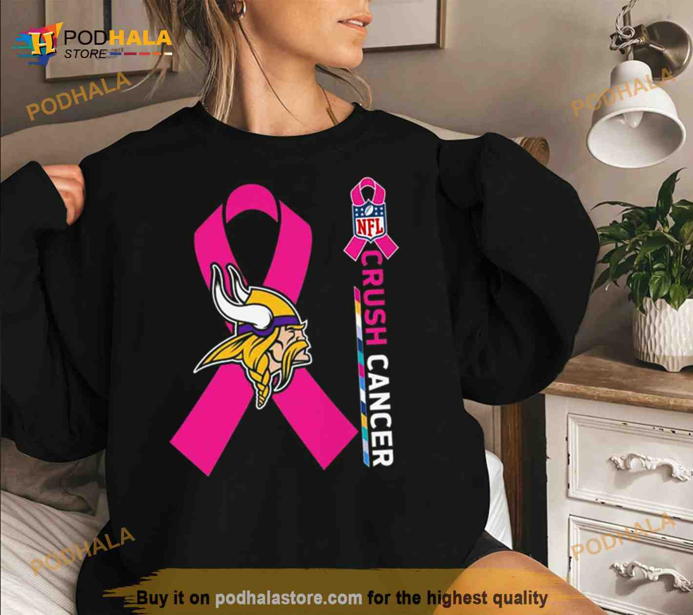 nfl cancer awareness hoodie