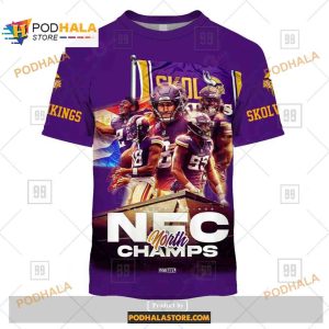 Minnesota Vikings North Champs Shirt NFL Hoodie 3D 2