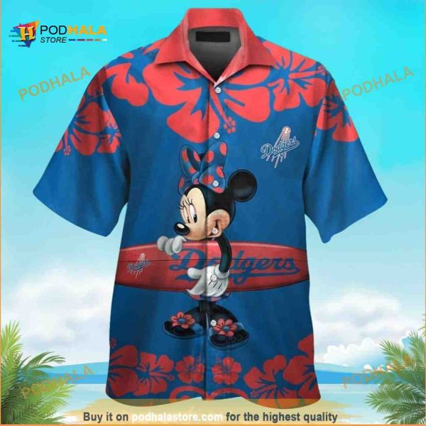Minnie Mouse Los Angeles Dodgers Hawaiian Shirt