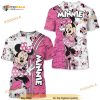 Minnie Mouse Pink Cross Comic Book Disney Casual 3D Shirt