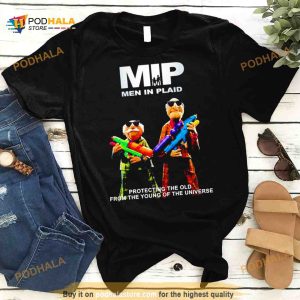 Mip man in plaid protecting the old from the young of the universe Shirt 2