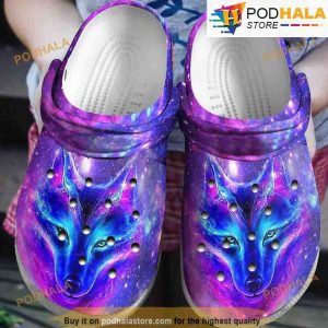 Miracle Wolf 3D Funny Crocs