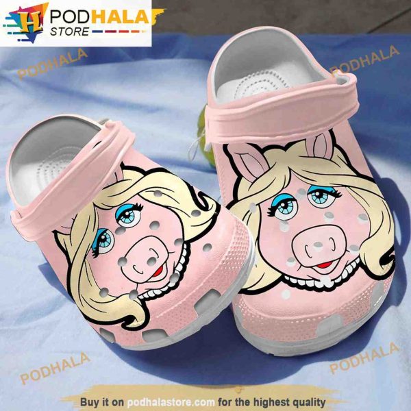Miss Piggy Muppet Gifts 3D Funny Crocs Slippers