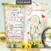 Mom To Daughter Elephant Personalized Coffee Tumbler