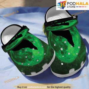 Moon Green Wolf Crocs