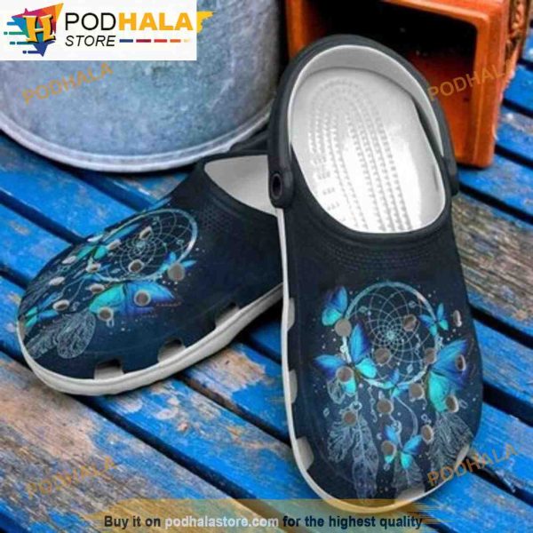 Morpho Butterfly 3D Funny Crocs