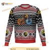 Mortal Combat Ninjas Xmas Ugly Wool Sweater