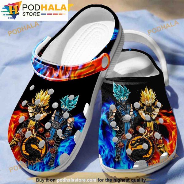 Mortal Kombat Dragon Ball Z 3D Funny Crocs