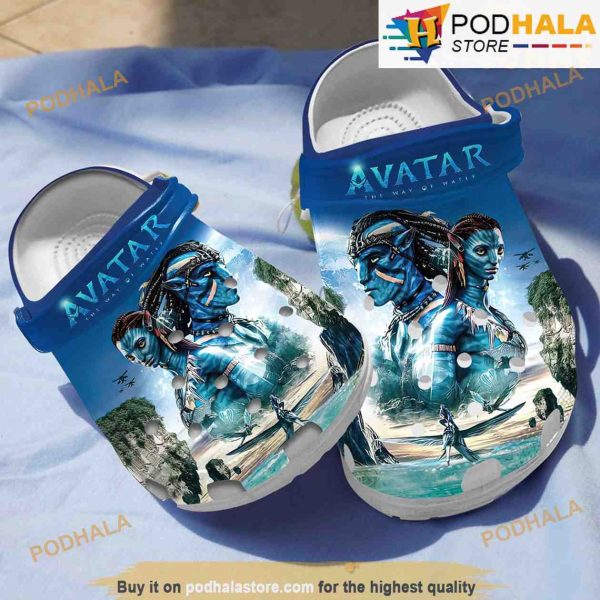 Movie Avatar The Way Of Water Blue Crocs