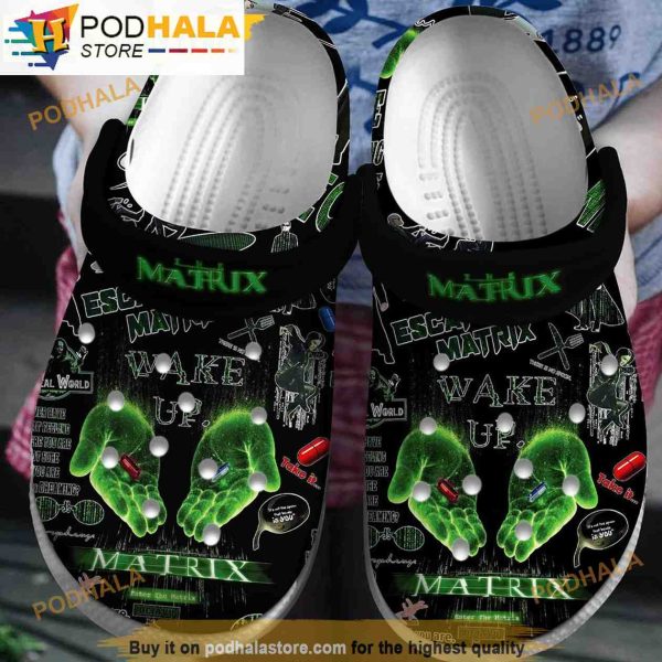 Movie Matrix 3D Funny Crocs Clogs
