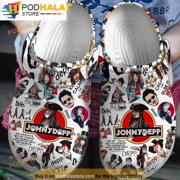 Movie Reside In The Caribbean Jack Sparrow 3D Funny Crocs Clog Shoes