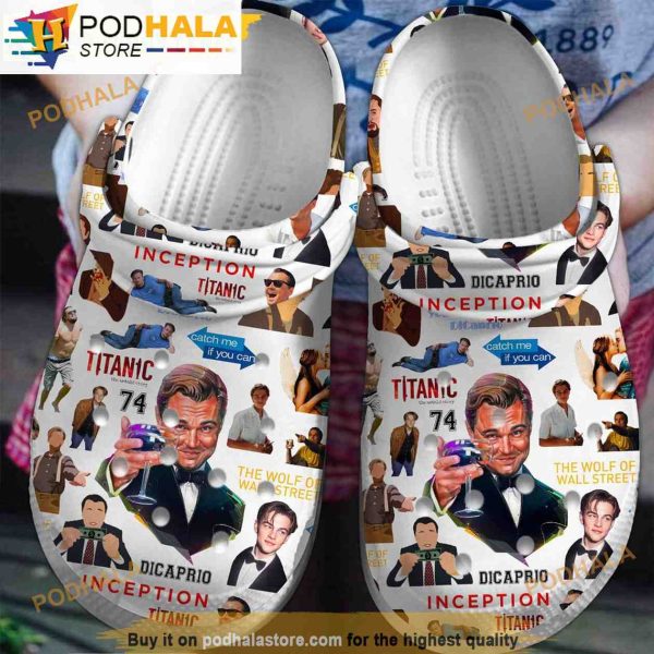Movie Titanic Leonardo Dicaprio 3D Funny Crocs Clogs