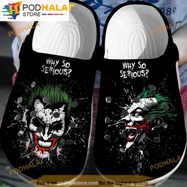 Movie Why So Serious Joker 3D Funny Crocs Slippers