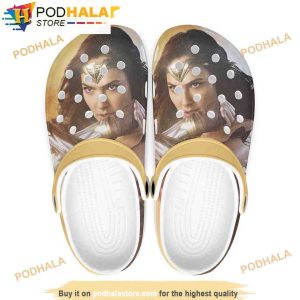 Movie Wonder Woman 3D Funny Crocs Clog Shoes
