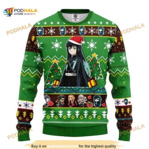 Muichiro Tokito Demon Slayer Anime Ugly Christmas Wool Sweater