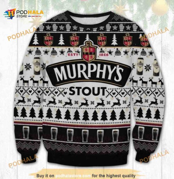 Murphys Stout Beer Ugly Christmas Funny Sweater