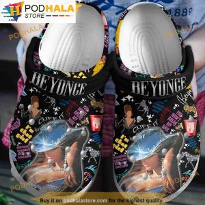 Music Beyonce 3D Funny Crocs Clog Shoes