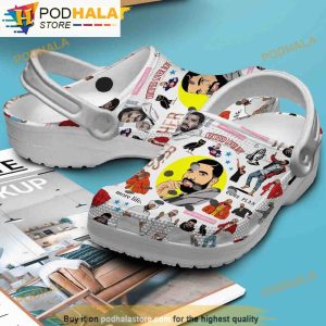 Music Drake Rapper 3D Funny Crocs Clog Shoes