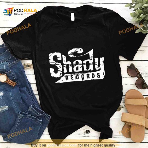 Music Planet Shady Records White Eminem Shirt