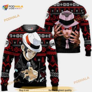 Muzan Kibutsuji Anime Kimetsu Xmas Ugly Christmas Sweater