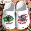 My Blood Brazil My Home Usa Flag Skull Bone 3D Funny Crocs