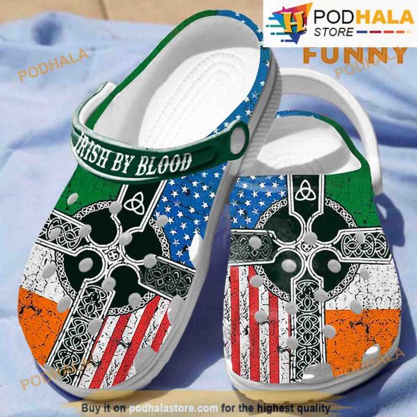 My Blood In Irish 3D Funny Crocs Crocband