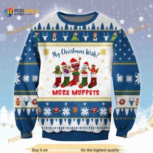 My Christmas Wish More Puppets Wool Sweater, Funny Xmas Gift