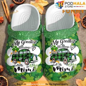 My Greatest Blessings Call Me Mimi Patrick 3D Funny Crocs