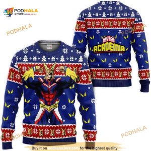 My Hero Academia All Might Anime Ugly Christmas Sweater