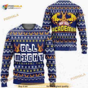 My Hero Academia Anime All Might Ugly Wool Sweater