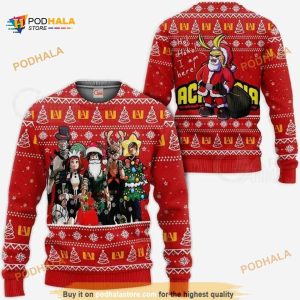 My Hero Academia Santa Anime Xmas Funny Ugly Christmas Sweater
