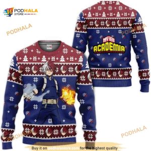 My Hero Academia Shoto Todoroki Anime Funny Ugly Christmas Sweater