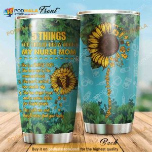 My Nurse Mom Sunflower Stainless Steel Cup Coffee Tumbler