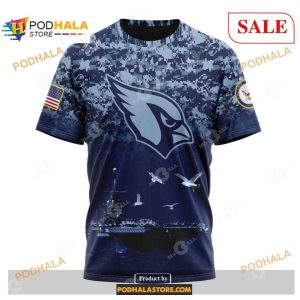 NFL Arizona Cardinals Honor US Navy Veterans Shirt NFL Hoodie 3D 3
