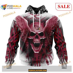 NFL Arizona Cardinals Special Kits With Skull Art Shirt NFL Hoodie 3D 1