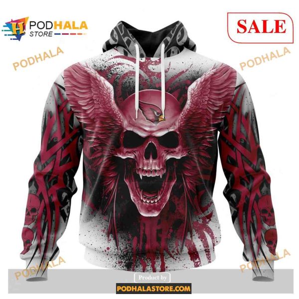 NFL Arizona Cardinals Special Kits With Skull Art Shirt NFL Hoodie 3D
