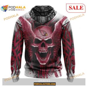 NFL Arizona Cardinals Special Kits With Skull Art Shirt NFL Hoodie 3D 2