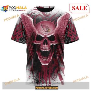NFL Arizona Cardinals Special Kits With Skull Art Shirt NFL Hoodie 3D 3