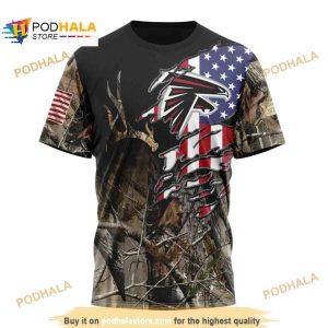 NFL Atlanta Falcons Special Camo Realtree Hunting Shirt 3D Hoodie 3