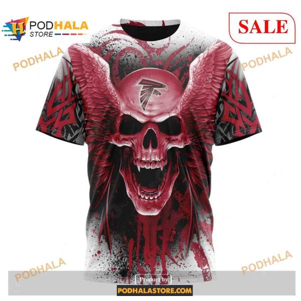 NFL Atlanta Falcons Special Kits With Skull Art Shirt NFL Hoodie 3D