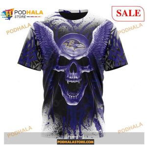 NFL Baltimore Ravens Special Kits With Skull Art Shirt NFL Hoodie 3D 3