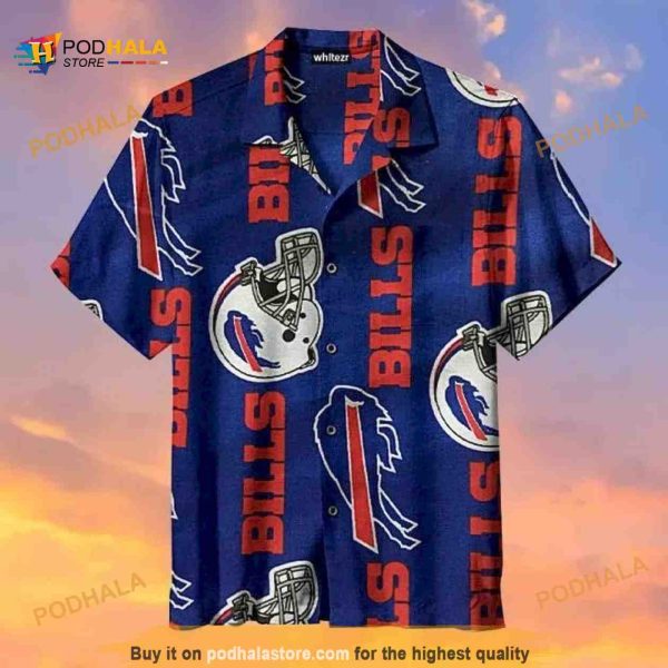 NFL Buffalo Bills Hawaiian Shirt Football Helmet Beach Lovers Gift