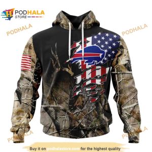 NFL Buffalo Bills Special Camo Realtree Hunting Shirt 3D Hoodie 1