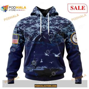 NFL Carolina Panthers Honor US Navy Veterans Shirt NFL Hoodie 3D