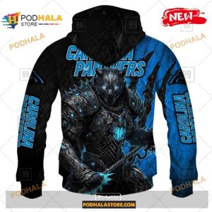NFL Carolina Panthers Warrior Special Super Hero Design Shirt NFL Hoodie 3D 3