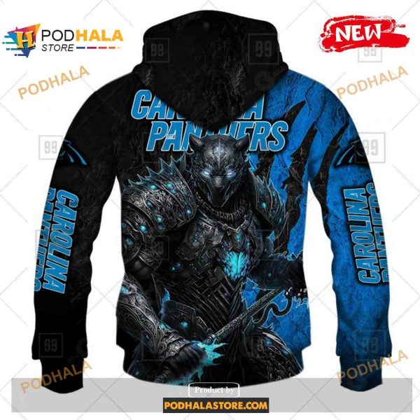 NFL Carolina Panthers Warrior Special Super Hero Design Shirt NFL Hoodie 3D
